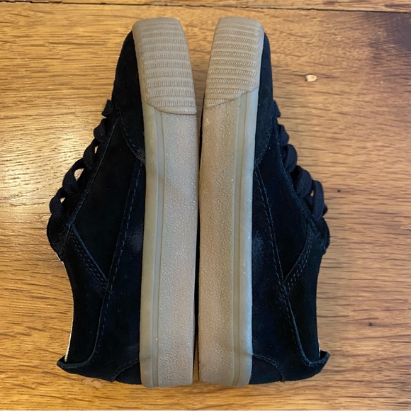 ZARA Girl Thick Sole Suede Low Profile Lace Up Sneaker SZ US 12 - Picture 5 of 10